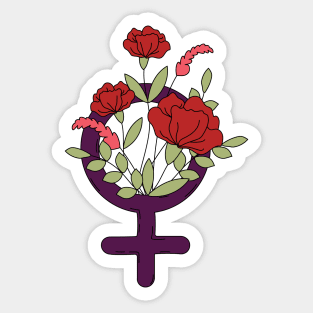 Feminist Flowers Sticker